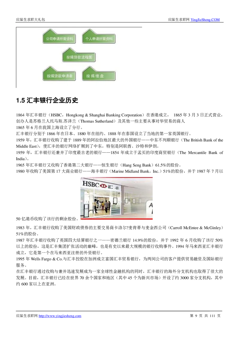 汇丰银行2019校招求职大礼包最新版_2025春招题库汇总_外资银行题库_23汇丰_师兄师姐参考_汇丰银行校招(最新)