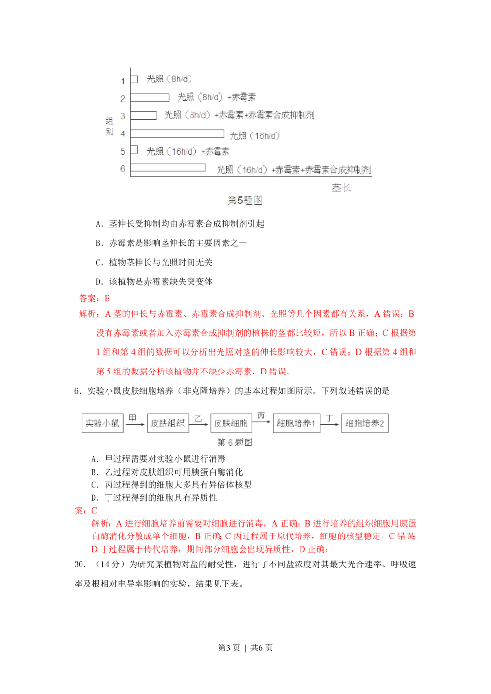 2013年高考生物试卷（浙江）（解析卷）_生物历年高考真题_新&middot;PDF版2008-2025&middot;高考生物真题_生物（按省份分类）2008-2025_2008-2025&middot;（浙江）生物高考真题
