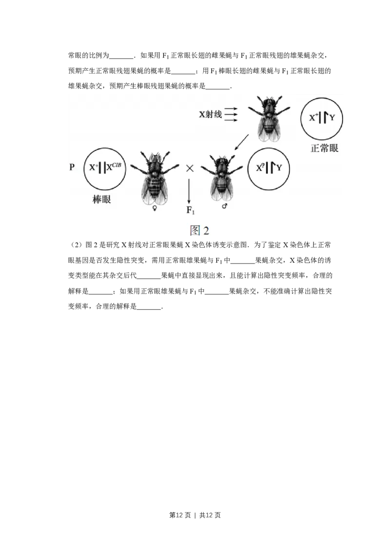 2014年高考生物试卷（江苏）（空白卷）_生物历年高考真题_新&middot;PDF版2008-2025&middot;高考生物真题_生物（按年份分类）2008-2025_2014&middot;高考生物真题