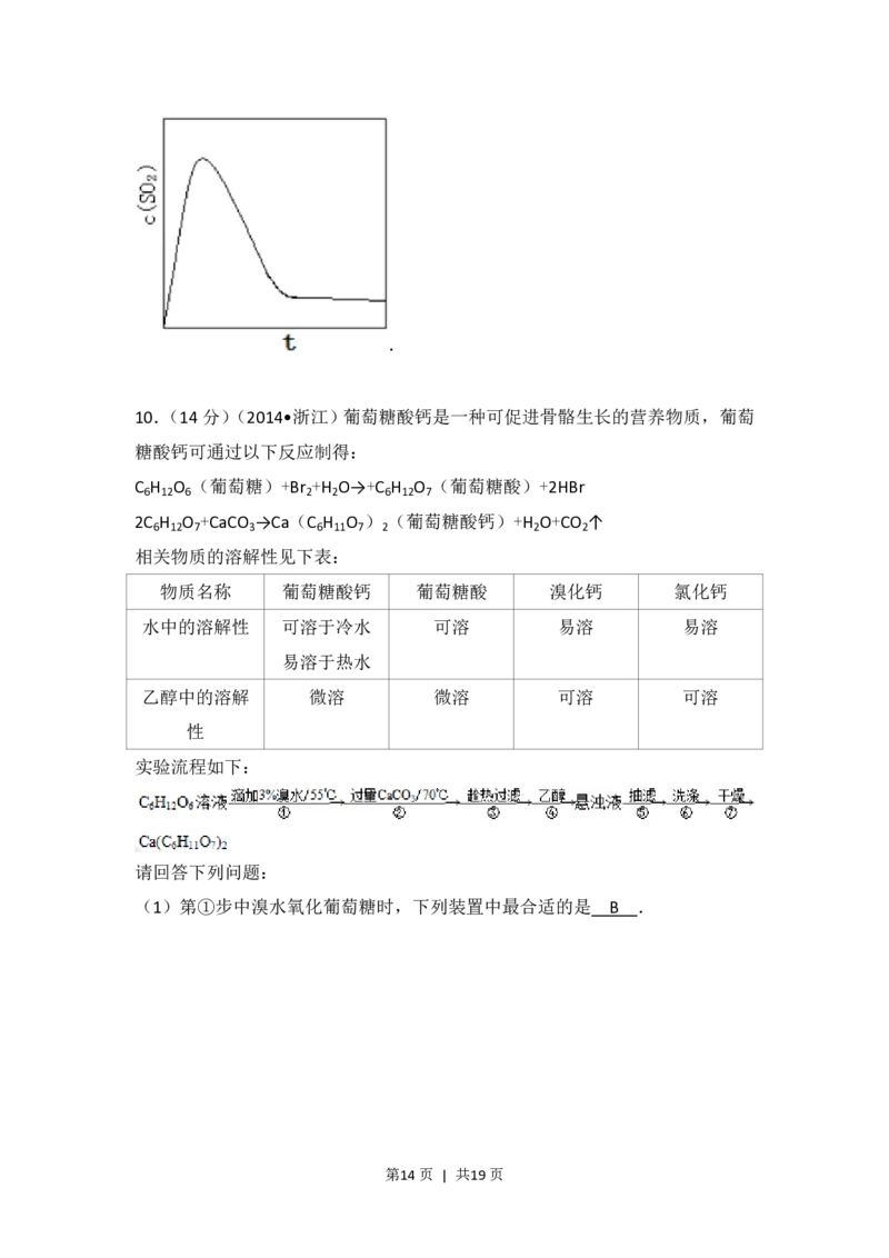 2014年高考化学试卷（浙江）（解析卷）_历年高考真题合集_化学历年高考真题_新&middot;PDF版2008-2025&middot;高考化学真题_化学（按年份分类）2008-2025_2014&middot;高考化学真题