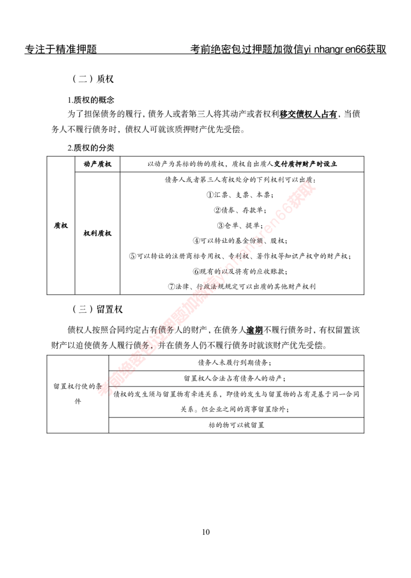 专项攻坚-法律-讲义_2025春招题库汇总_银行题库-1_银行全套上岸资料_讲义+题库+冲刺_06、基础巩固讲义（理论知识点讲解+经典例题）全