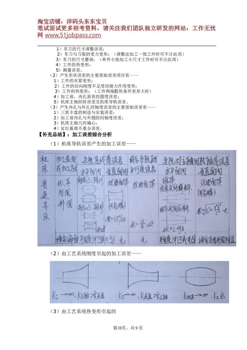 机械制造技术基础典型例题(1)_三桶油_中国石油_中石油笔试_笔试。！_7-专业测试部分（仅需看自己专业即可）_3.13机械知识_复习题