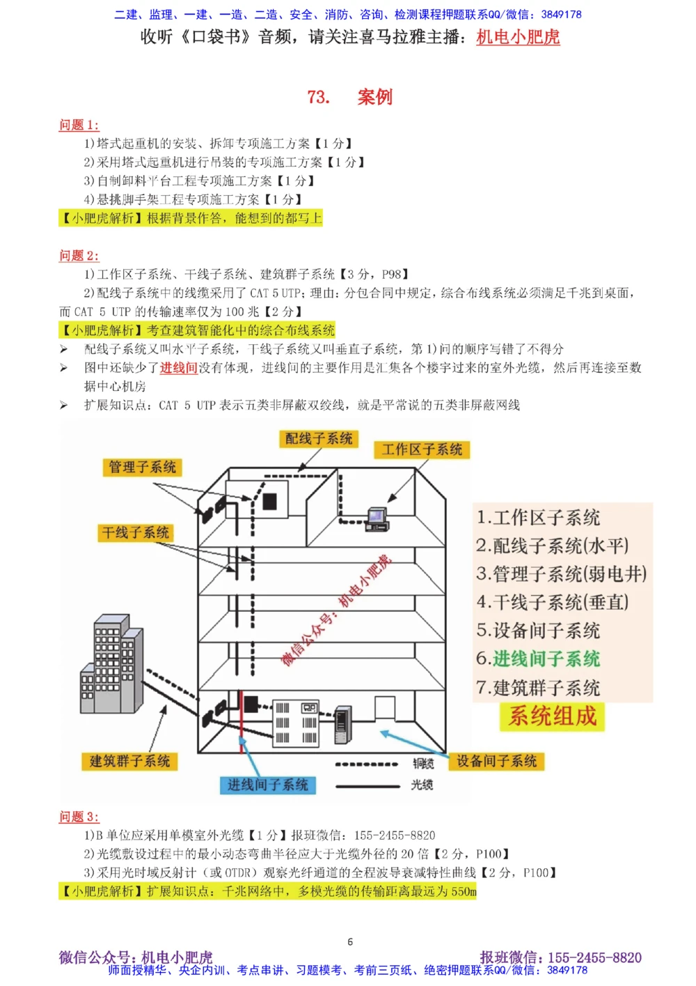 14-案例百题斩（71-75题）_2026年一级建造师_2026年一建机电_2025年一建机电SVIP_04-冲刺串讲✿考点强化✿小灶集训_17-机电《案例百题斩》小肥虎SMR