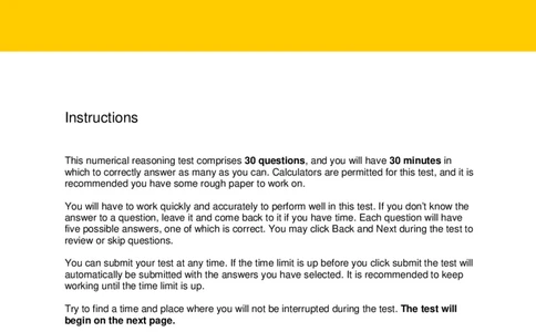 NumericalReasoningTest7-Solutions_2025春招题库汇总_十大行测题库_2023年十大热门题库更新中_05、TalentQ汇总_TalentQ笔试题库中文_TalentQ（图文版-参考）_2选看通用测试题，适用于TalentQ（N多题）