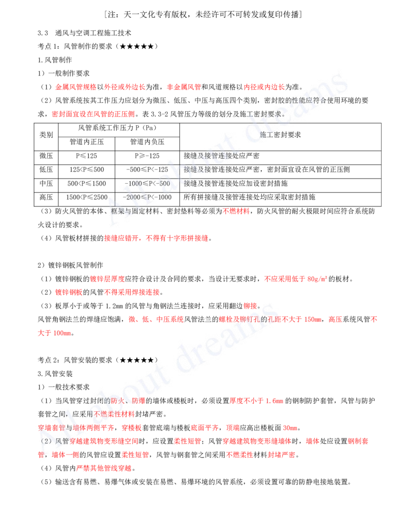 2025-07-第3章-3.3-通风与空调工程施工技术_2026年一级建造师_2026年一建机电_2025年一建机电SVIP_04-冲刺串讲✿考点强化✿小灶集训_14-机电《案例代背班》王建波SMR推荐_讲义