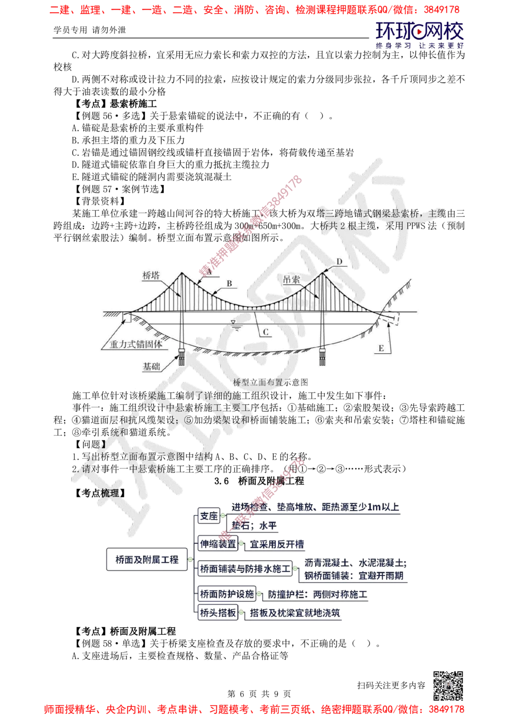09.2025一建公路精题必练-第9讲-第3章桥梁工程（3）_2026年一级建造师_2026年一建公路_2025年一建公路SVIP_03-习题精析✿实战特训✿模考通关_19-公路《精题必练班》吴然HQ
