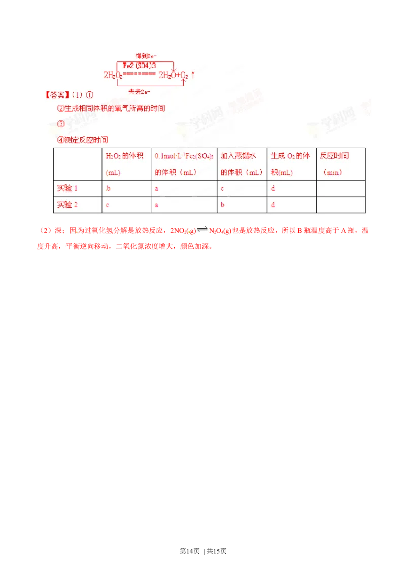 2014年高考化学试卷（广东）（解析卷）_历年高考真题合集_化学历年高考真题_新&middot;Word版2008-2025&middot;高考化学真题_化学（按年份分类）2008-2025_2014&middot;高考化学真题