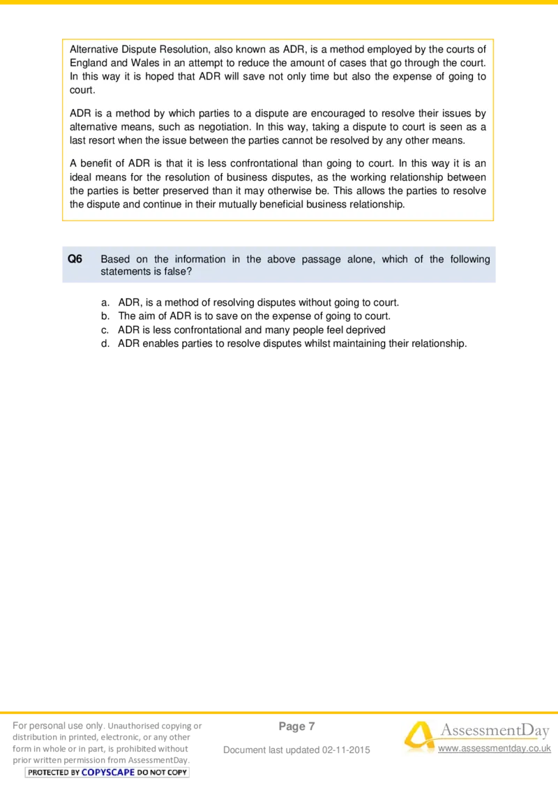 VerbalComprehensionTest3-Questions_2025春招题库汇总_十大行测题库_2023年十大热门题库更新中_05、TalentQ汇总_TalentQ测试题（适合大多数外资银行以及其他企业）_VerbalReasoning