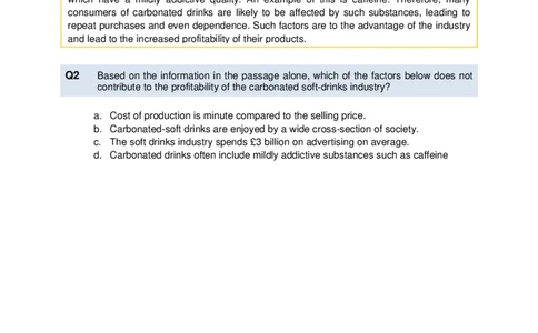 VerbalComprehensionTest3-Questions_2025春招题库汇总_十大行测题库_2023年十大热门题库更新中_05、TalentQ汇总_TalentQ测试题（适合大多数外资银行以及其他企业）_VerbalReasoning