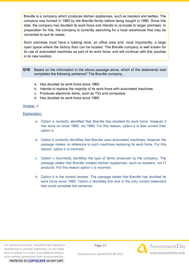 VerbalComprehensionTest2-Solutions_2025春招题库汇总_八大题库-1_04八大汇总_信永中和_专业题综合知识-参考_英文题_VerbalReasoningTests