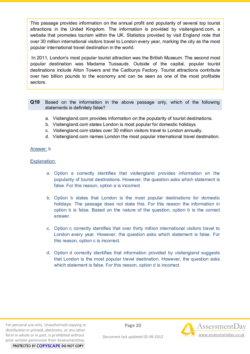 VerbalComprehensionTest2-Solutions_2025春招题库汇总_八大题库-1_04八大汇总_信永中和_专业题综合知识-参考_英文题_VerbalReasoningTests