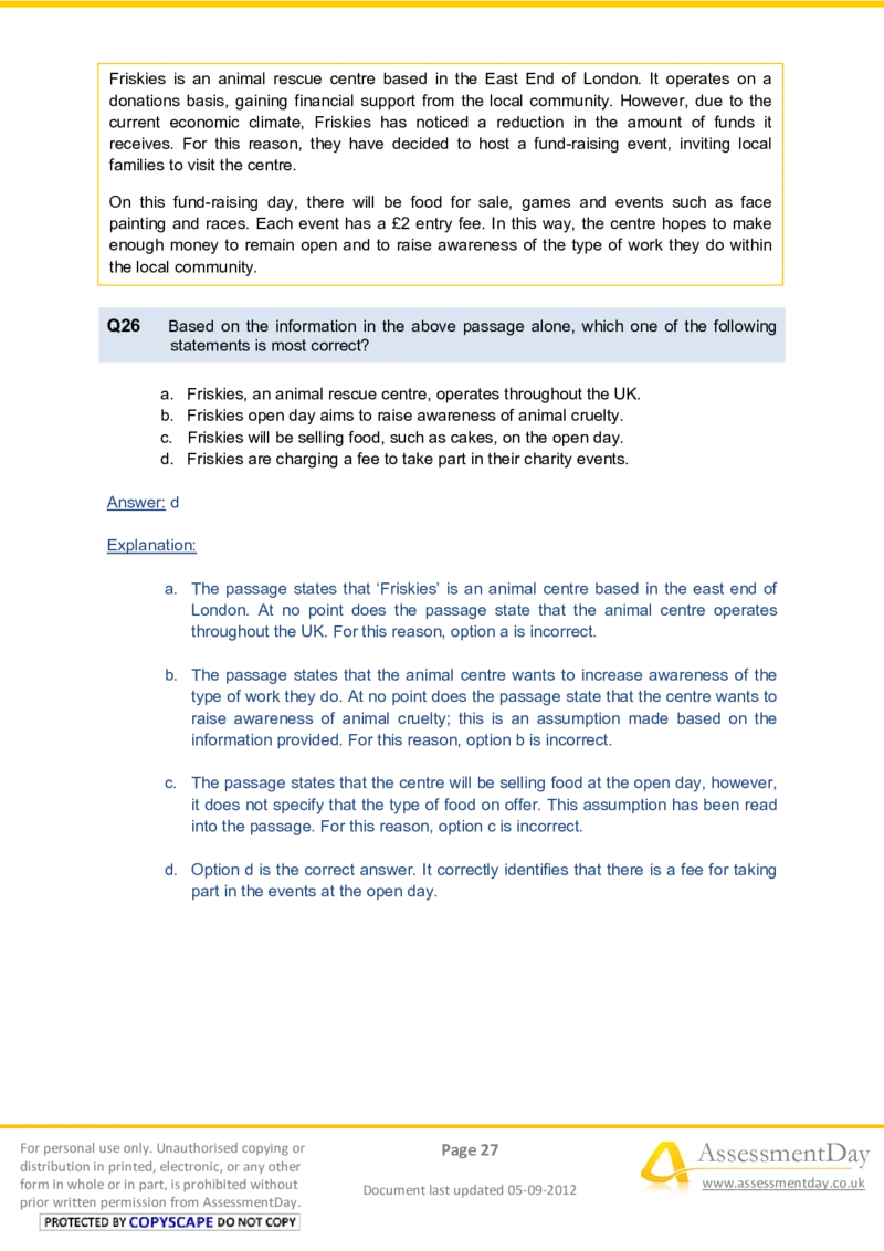 VerbalComprehensionTest2-Solutions_2025春招题库汇总_八大题库-1_04八大汇总_信永中和_专业题综合知识-参考_英文题_VerbalReasoningTests