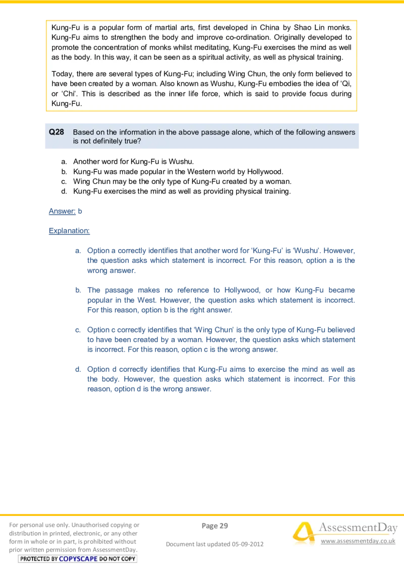 VerbalComprehensionTest2-Solutions_2025春招题库汇总_八大题库-1_04八大汇总_信永中和_专业题综合知识-参考_英文题_VerbalReasoningTests