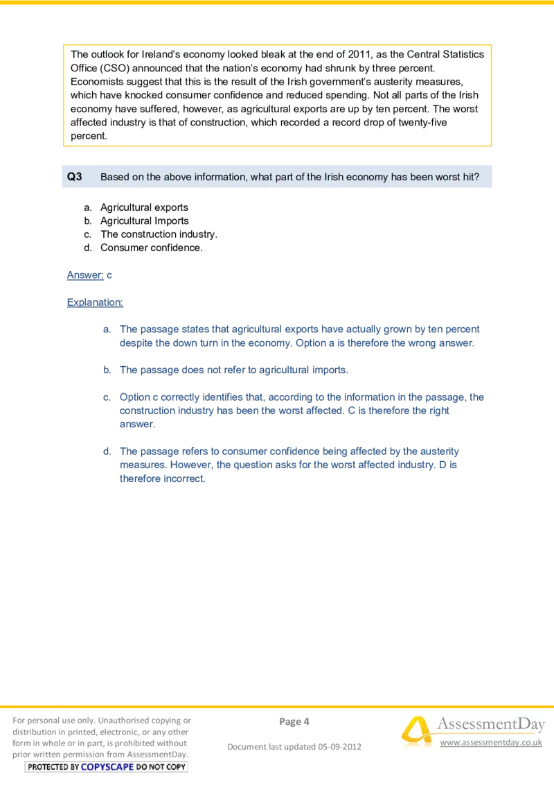 VerbalComprehensionTest2-Solutions_2025春招题库汇总_八大题库-1_04八大汇总_信永中和_专业题综合知识-参考_英文题_VerbalReasoningTests
