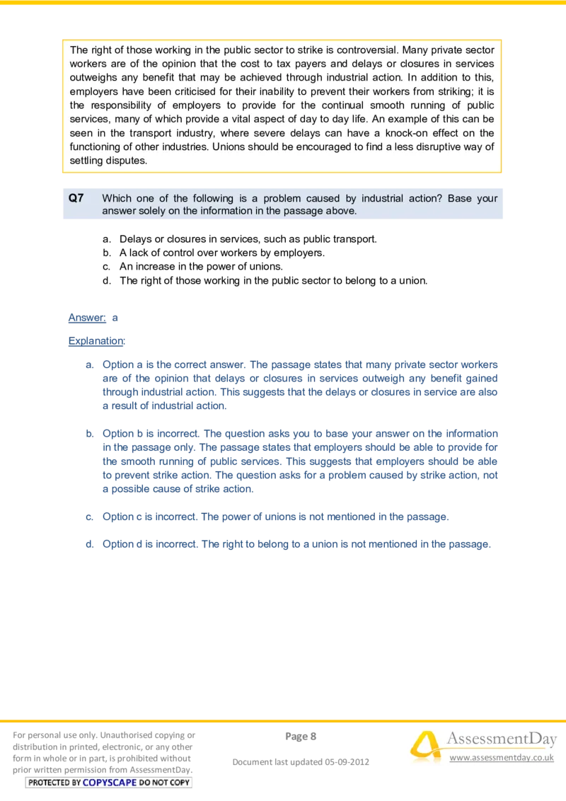 VerbalComprehensionTest2-Solutions_2025春招题库汇总_八大题库-1_04八大汇总_信永中和_专业题综合知识-参考_英文题_VerbalReasoningTests