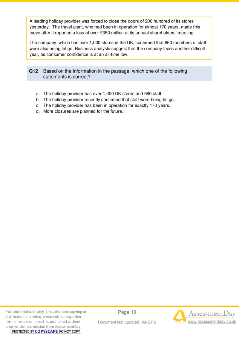 VerbalComprehensionTest1-Questions_2025春招题库汇总_十大行测题库_2023年十大热门题库更新中_05、TalentQ汇总_TalentQ测试题（适合大多数外资银行以及其他企业）_VerbalReasoning