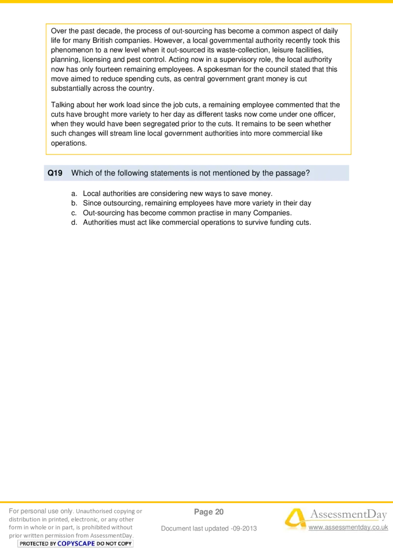 VerbalComprehensionTest1-Questions_2025春招题库汇总_十大行测题库_2023年十大热门题库更新中_05、TalentQ汇总_TalentQ测试题（适合大多数外资银行以及其他企业）_VerbalReasoning