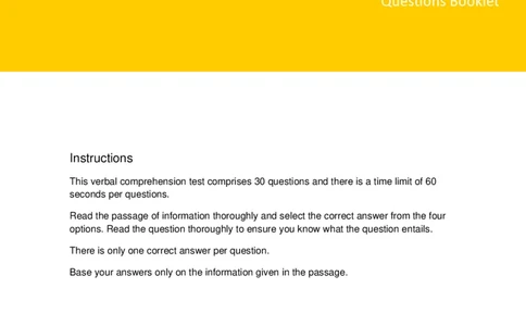 VerbalComprehensionTest1-Questions_2025春招题库汇总_十大行测题库_2023年十大热门题库更新中_05、TalentQ汇总_TalentQ测试题（适合大多数外资银行以及其他企业）_VerbalReasoning