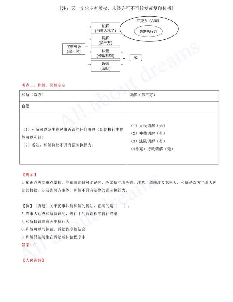 2025-57-第10章-10.1-建设工程争议和解、调解制度_2026年一建法规_2025年一建法规SVIP_02-基础精讲✿高端面授✿深度强化_10-法规《天一精讲班》王欣KL_讲义