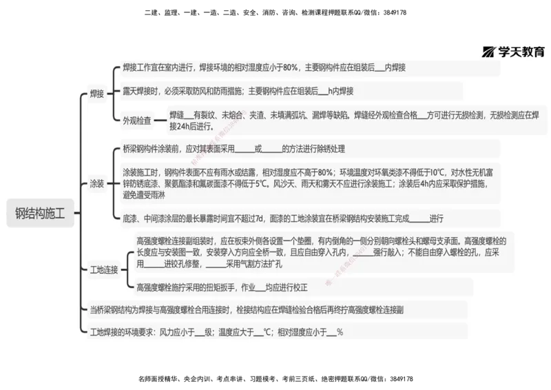 17.2025年一建《公路》预习直播-桥梁工程4.7总结及作业（黑白打印版）_2026年一级建造师_2026年一建公路_2025年一建公路SVIP_02-基础精讲✿高端面授✿深度强化_--配套讲义--