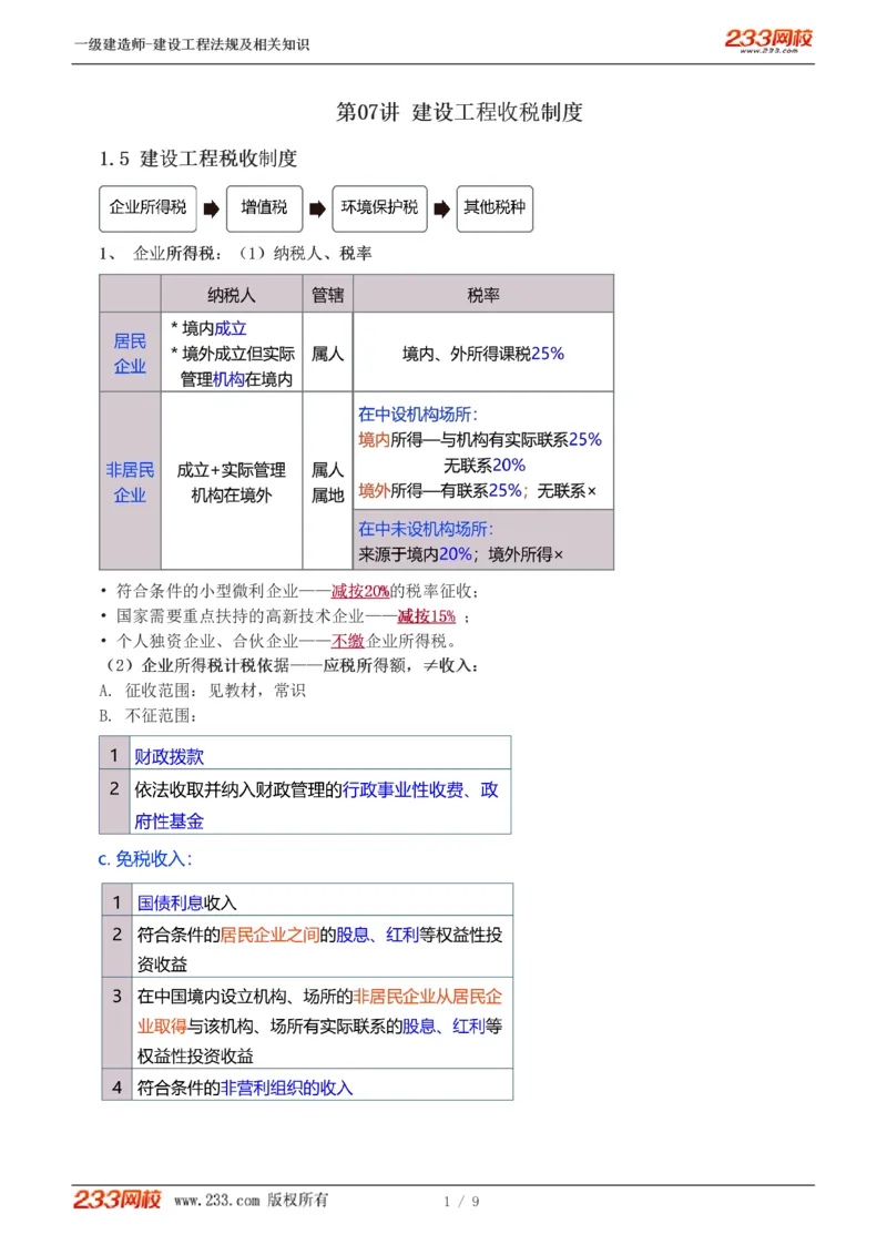 2024-《建设工程法规及相关知识》教材精讲班-刘丹--建设工程收税制度_133801069170105680_302545_2026年一建法规_2025年一建法规SVIP_02-基础精讲✿高端面授✿深度强化_讲义