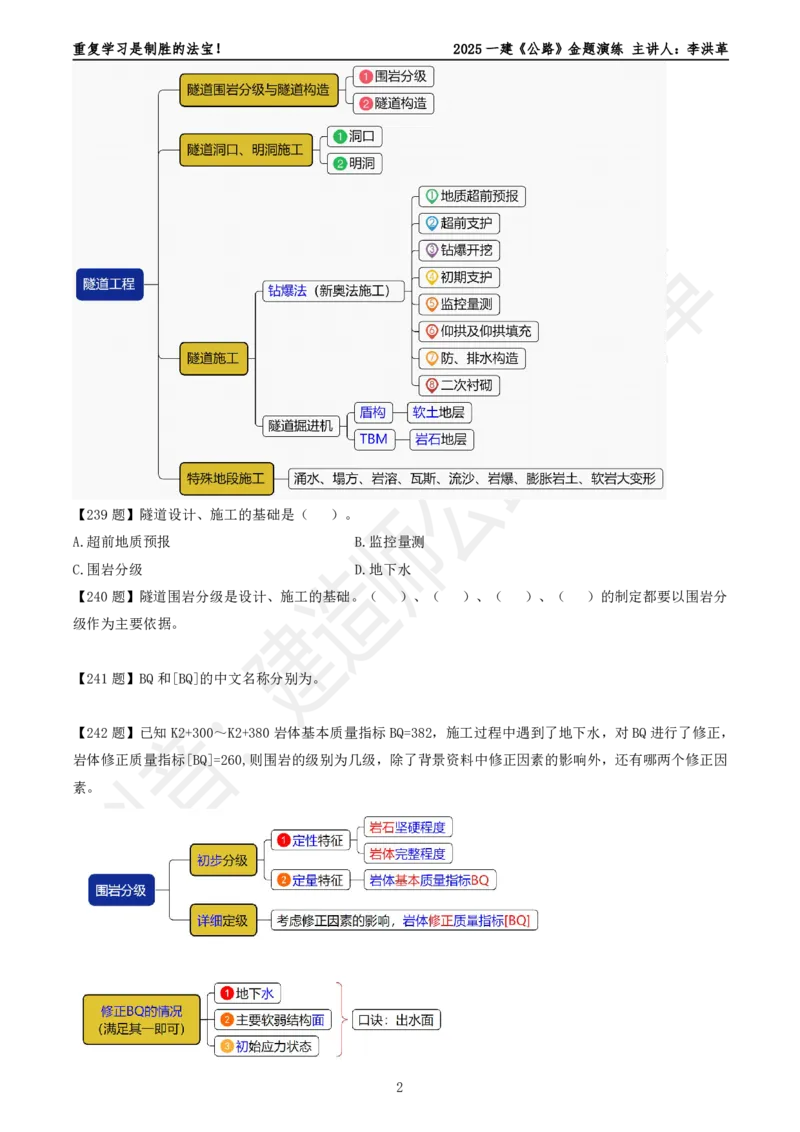 2025一建《公路》金题演练4（题目）_2026年一级建造师_2026年一建公路_2025年一建公路SVIP_02-基础精讲✿高端面授✿深度强化_11-公路《全系VIP班》李洪革SMR推荐_06.金题演练