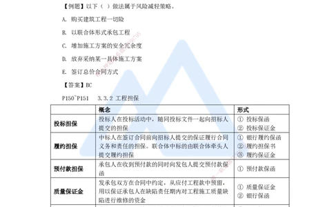 10.2025杨彬-考前拔分速成-第3章（3）3.3工程承包风险管理及担保保险_2026年一级建造师_2026年一建管理_2025年一建管理SVIP_04-冲刺串讲✿考点强化✿小灶集训_讲义