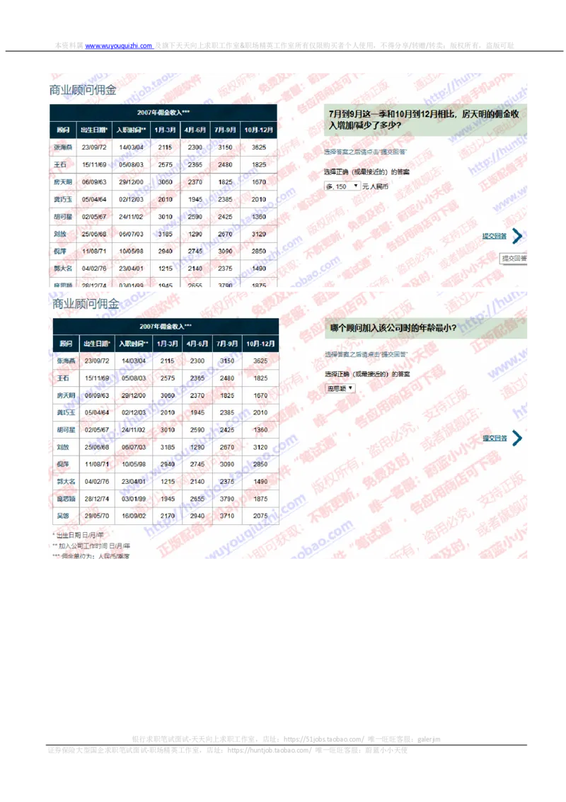 渣打银行2019招聘在线测试情景判断真题及答案_2025春招题库汇总_外资银行题库_23渣打_2019年历次OT真题及答案