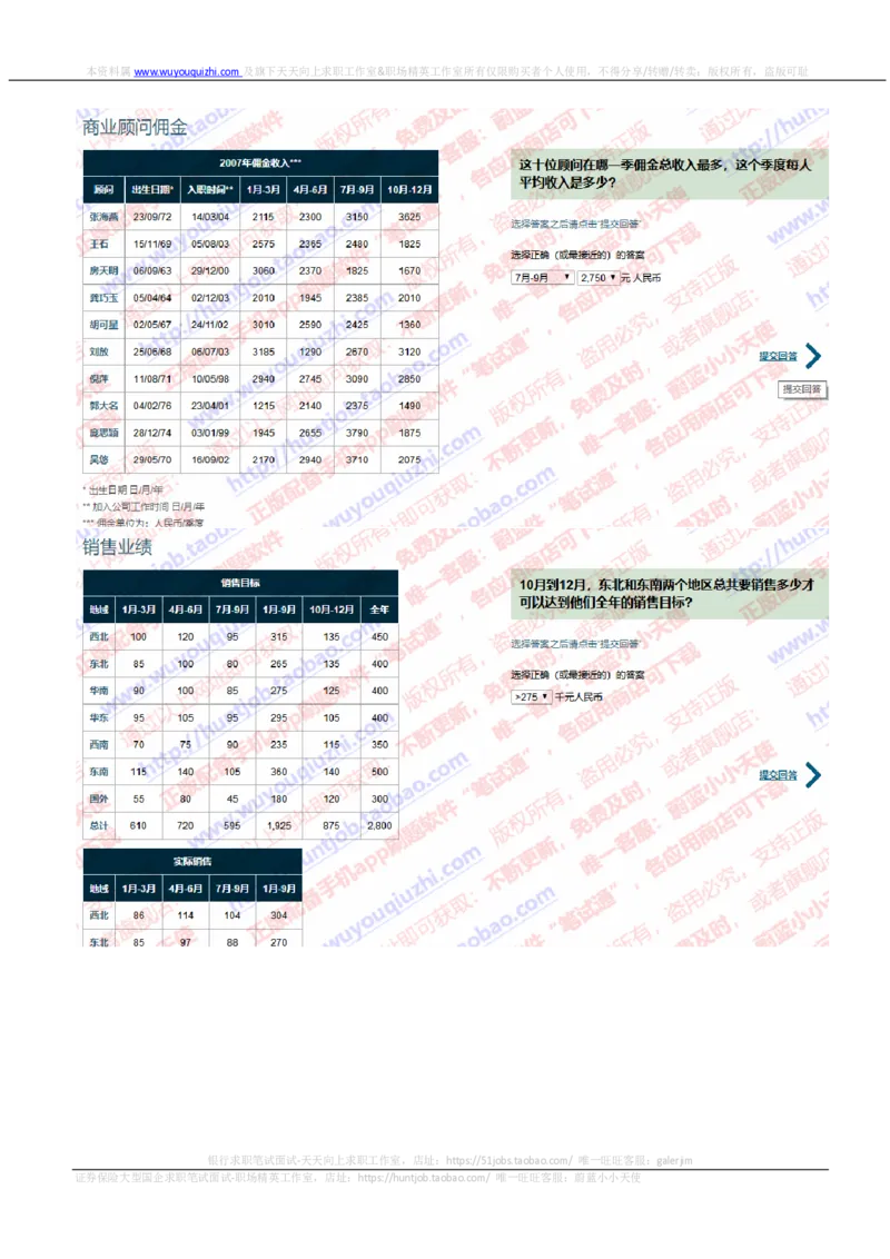 渣打银行2019招聘在线测试情景判断真题及答案_2025春招题库汇总_外资银行题库_23渣打_2019年历次OT真题及答案