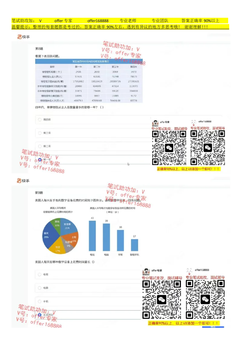 快手题库（8月6日）_2025春招题库汇总_十大行测题库_2023年十大热门题库更新中_03、赛码汇总_2024快手8月更新