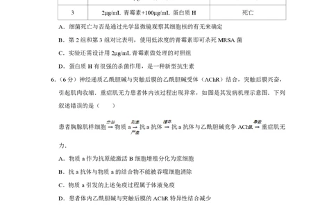 2014年高考生物试卷（天津）（空白卷）_生物历年高考真题_新&middot;PDF版2008-2025&middot;高考生物真题_生物（按年份分类）2008-2025_2014&middot;高考生物真题