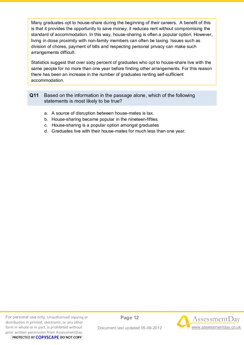VerbalComprehensionTest1-Questions_2025春招题库汇总_八大题库-1_04八大汇总_信永中和_专业题综合知识-参考_英文题_VerbalReasoningTests