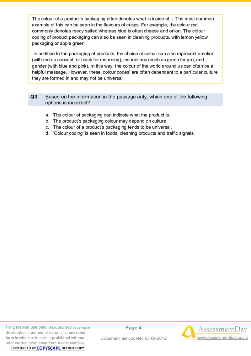 VerbalComprehensionTest1-Questions_2025春招题库汇总_八大题库-1_04八大汇总_信永中和_专业题综合知识-参考_英文题_VerbalReasoningTests