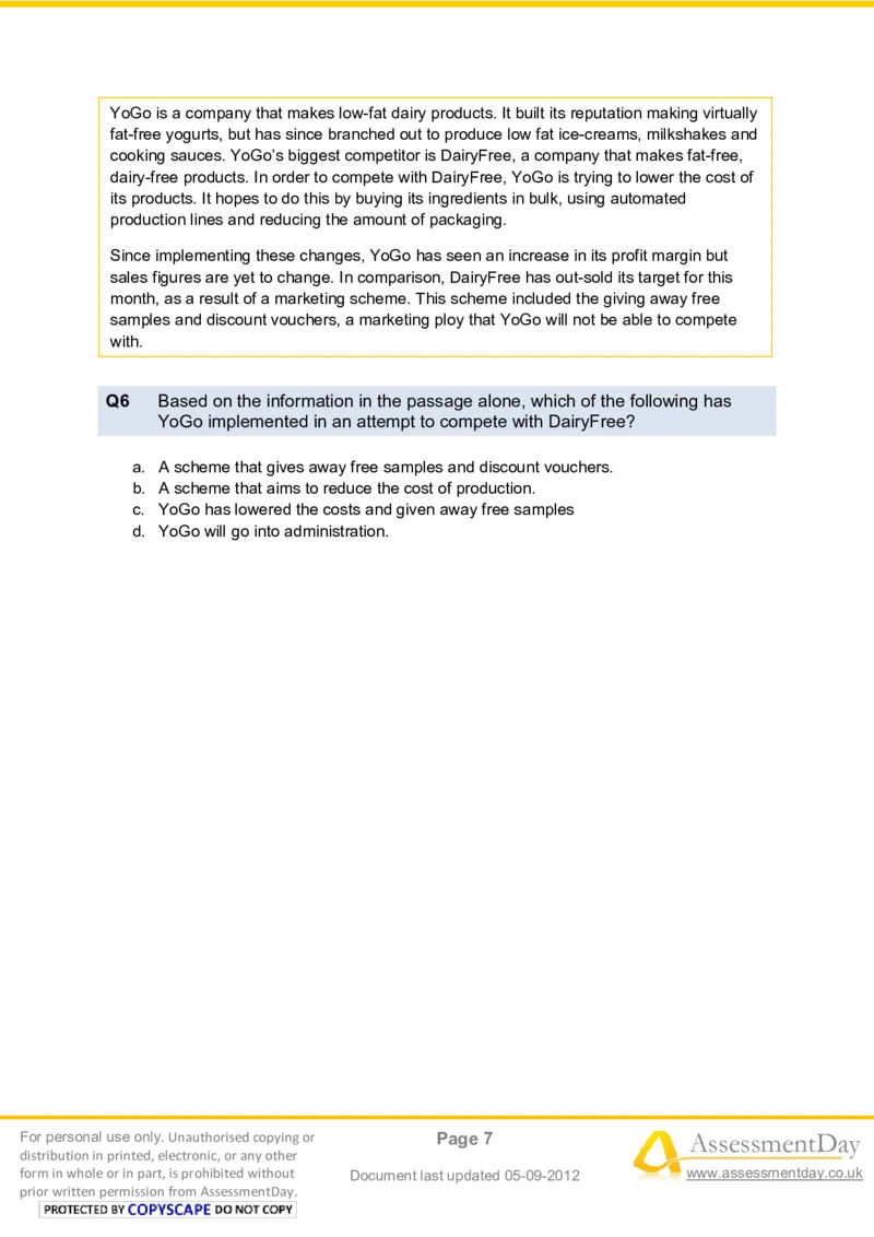 VerbalComprehensionTest1-Questions_2025春招题库汇总_八大题库-1_04八大汇总_信永中和_专业题综合知识-参考_英文题_VerbalReasoningTests