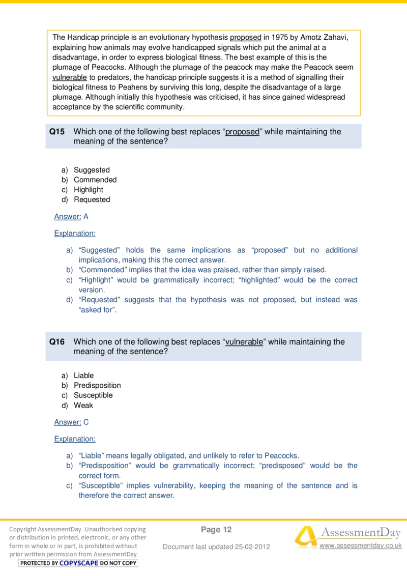 VerbalComprehensionTest5-Solutions_2025春招题库汇总_十大行测题库_2023年十大热门题库更新中_05、TalentQ汇总_TalentQ测试题（适合大多数外资银行以及其他企业）_VerbalReasoning