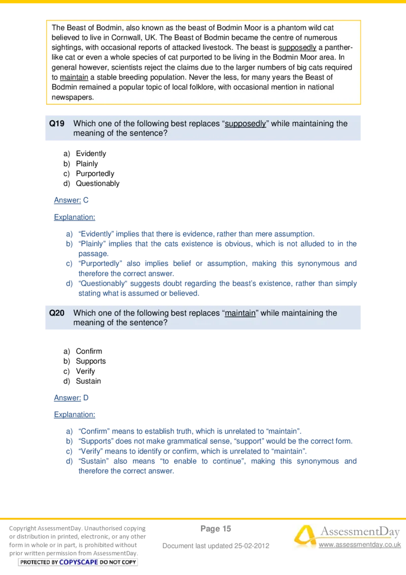 VerbalComprehensionTest5-Solutions_2025春招题库汇总_十大行测题库_2023年十大热门题库更新中_05、TalentQ汇总_TalentQ测试题（适合大多数外资银行以及其他企业）_VerbalReasoning