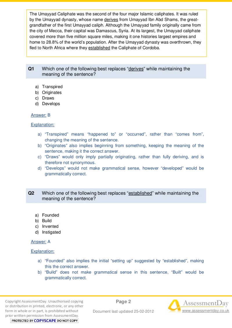 VerbalComprehensionTest5-Solutions_2025春招题库汇总_十大行测题库_2023年十大热门题库更新中_05、TalentQ汇总_TalentQ测试题（适合大多数外资银行以及其他企业）_VerbalReasoning