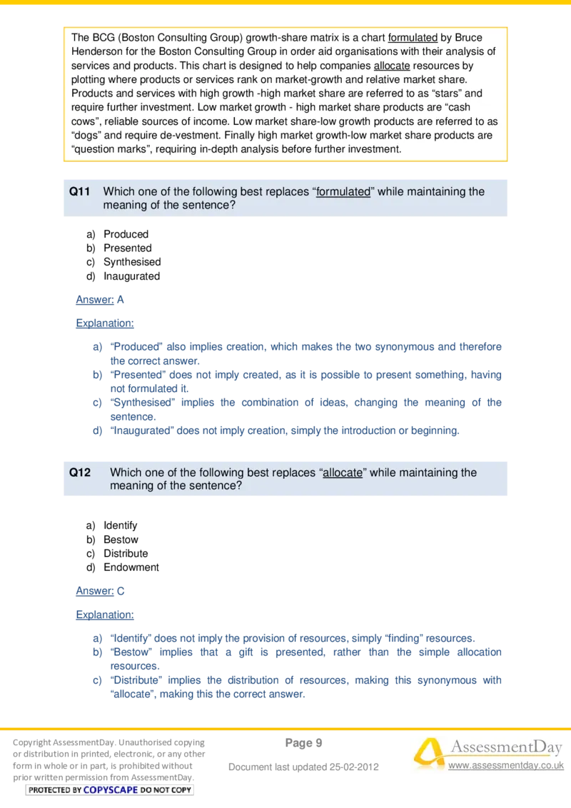 VerbalComprehensionTest5-Solutions_2025春招题库汇总_十大行测题库_2023年十大热门题库更新中_05、TalentQ汇总_TalentQ测试题（适合大多数外资银行以及其他企业）_VerbalReasoning