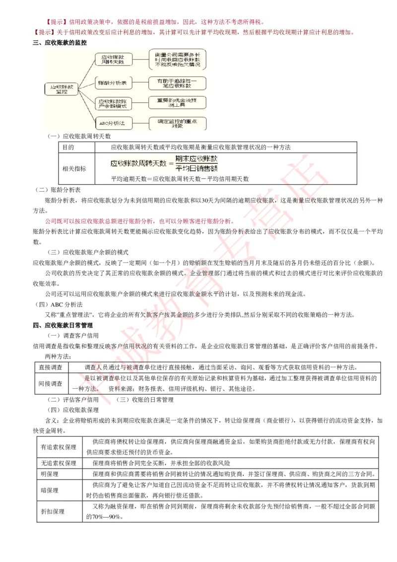 会计专项讲义--财务管理知识考点讲义归纳总结_2025春招题库汇总_十大行测题库_2023年十大热门题库更新中_09、易考汇总_银行笔试包含专业题_专项讲义