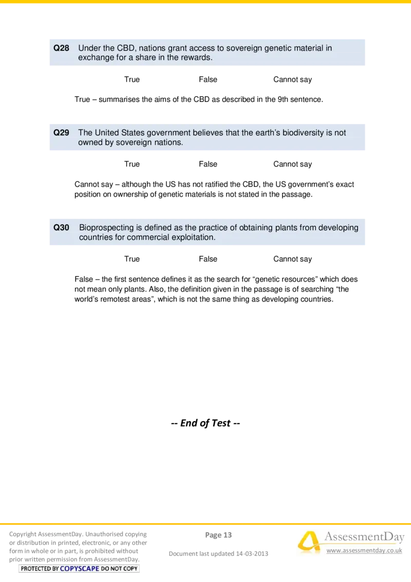 VerbalReasoningTest10-Solutions_2025春招题库汇总_八大题库-1_04八大汇总_信永中和_专业题综合知识-参考_英文题_VerbalReasoningTests