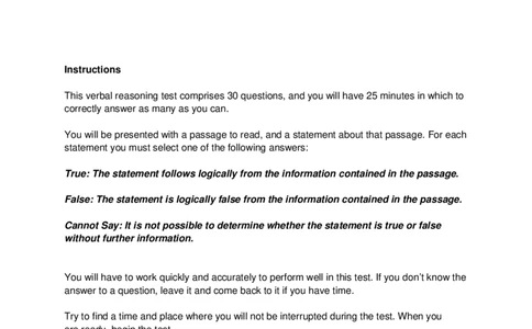 VerbalReasoningTest10-Solutions_2025春招题库汇总_八大题库-1_04八大汇总_信永中和_专业题综合知识-参考_英文题_VerbalReasoningTests