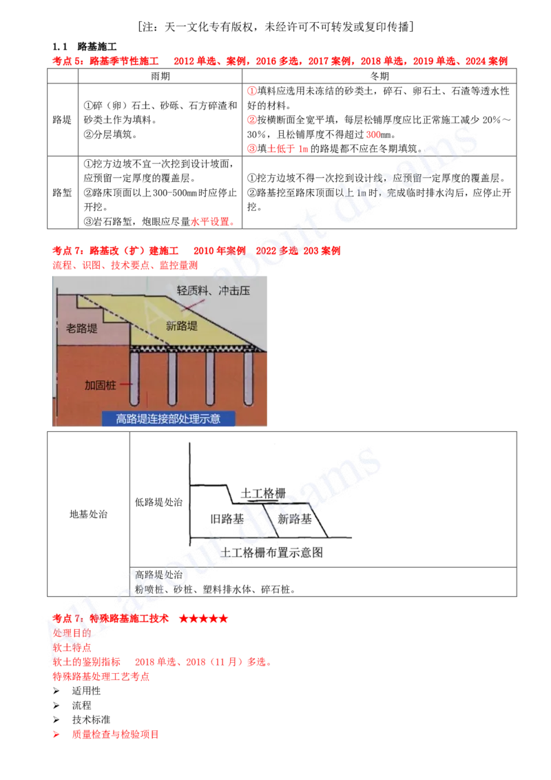 2025-03-第1章-路基工程（三）_2026年一级建造师_2026年一建公路_2025年一建公路SVIP_04-冲刺串讲✿考点强化✿小灶集训_04-公路《冲刺串讲班》安慧KL_讲义