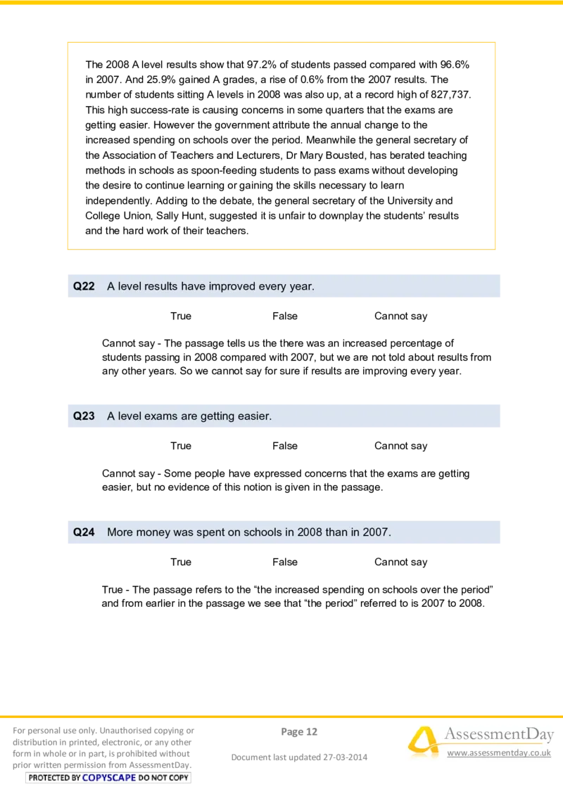 VerbalReasoningTest3-Solutions_2025春招题库汇总_八大题库-1_04八大汇总_信永中和_专业题综合知识-参考_英文题_VerbalReasoningTests