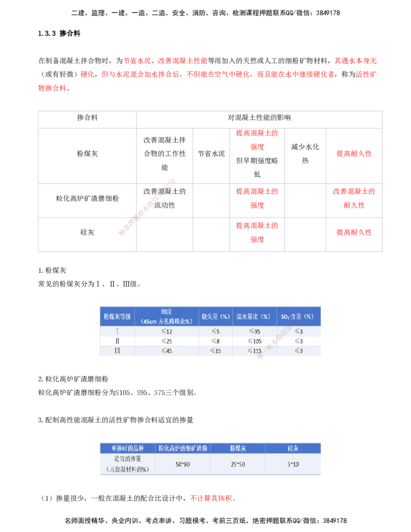 14.14-第1篇-第1章-1.3.3-掺合料-1.3.4-外加剂_2026年一级建造师_2026年一建港航_2025年一建港航SVIP_02-基础精讲✿高端面授✿深度强化_10-港航《天一精讲班》皮丹丹KL_01.第一章_讲义