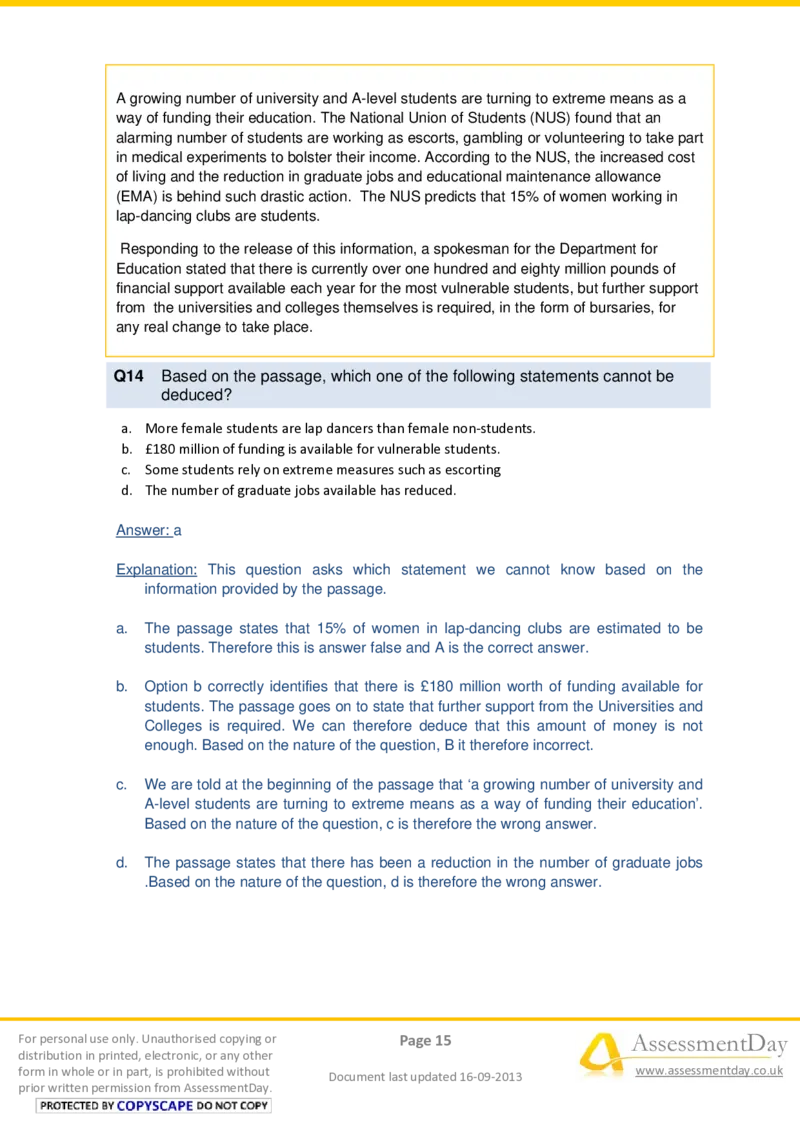 VerbalComprehensionTest1-Solutions_2025春招题库汇总_十大行测题库_2023年十大热门题库更新中_05、TalentQ汇总_TalentQ测试题（适合大多数外资银行以及其他企业）_VerbalReasoning