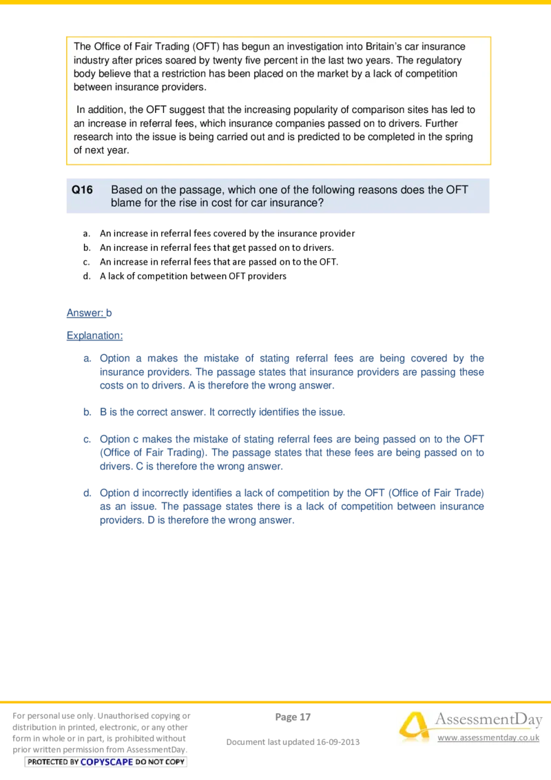 VerbalComprehensionTest1-Solutions_2025春招题库汇总_十大行测题库_2023年十大热门题库更新中_05、TalentQ汇总_TalentQ测试题（适合大多数外资银行以及其他企业）_VerbalReasoning