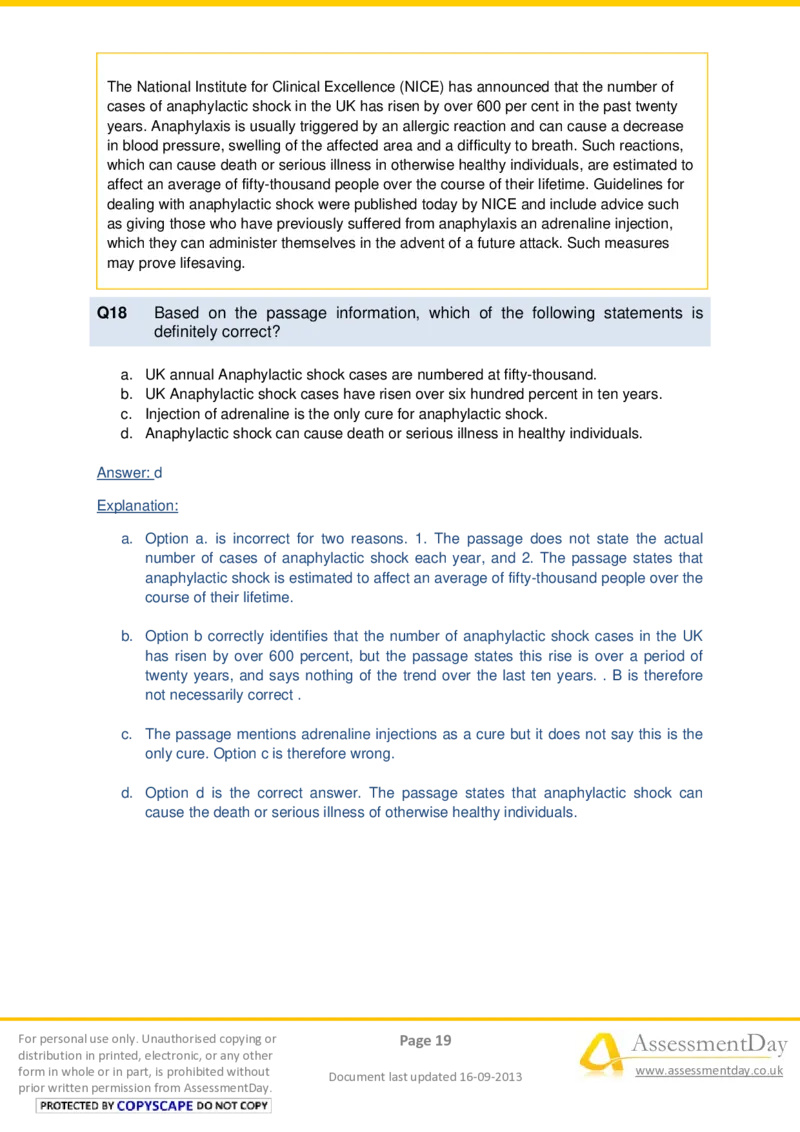 VerbalComprehensionTest1-Solutions_2025春招题库汇总_十大行测题库_2023年十大热门题库更新中_05、TalentQ汇总_TalentQ测试题（适合大多数外资银行以及其他企业）_VerbalReasoning