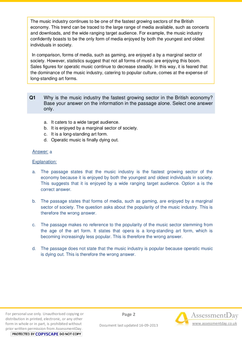 VerbalComprehensionTest1-Solutions_2025春招题库汇总_十大行测题库_2023年十大热门题库更新中_05、TalentQ汇总_TalentQ测试题（适合大多数外资银行以及其他企业）_VerbalReasoning