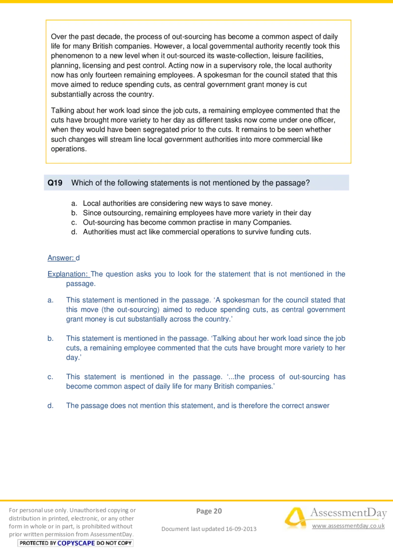 VerbalComprehensionTest1-Solutions_2025春招题库汇总_十大行测题库_2023年十大热门题库更新中_05、TalentQ汇总_TalentQ测试题（适合大多数外资银行以及其他企业）_VerbalReasoning