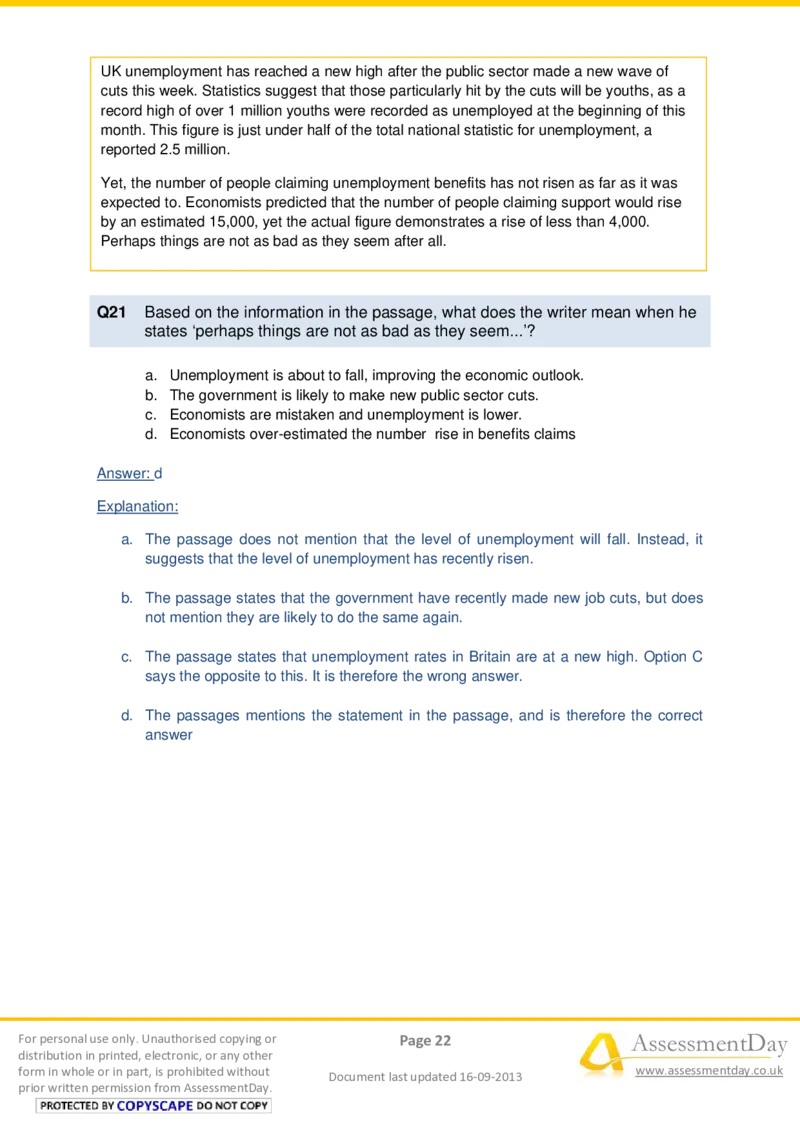 VerbalComprehensionTest1-Solutions_2025春招题库汇总_十大行测题库_2023年十大热门题库更新中_05、TalentQ汇总_TalentQ测试题（适合大多数外资银行以及其他企业）_VerbalReasoning
